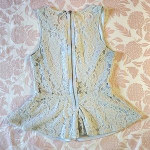 H&M, Medium, Lace off white baby doll tank